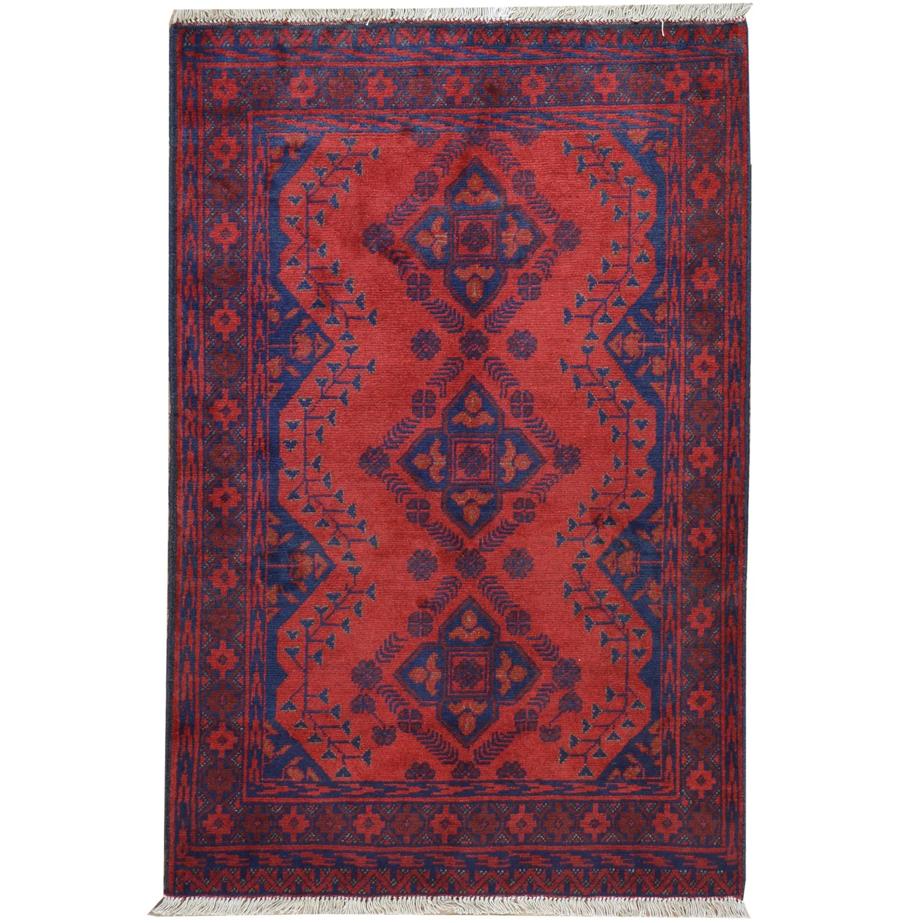 Hand-Knotted Afghan khal Mohammadi Handmade 100% Wool Rug (Size 2.7 X 4.1) Cwral-7788